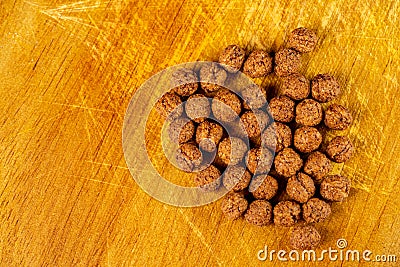 Macro photo of cocoa chocolate balls Stock Photo