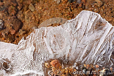 Background on ice in extreme closeups Stock Photo