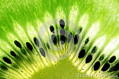 Macro photo of kiwi fruit Stock Photo