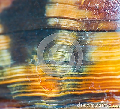 Macro photo of orange stone texture with lines Stock Photo