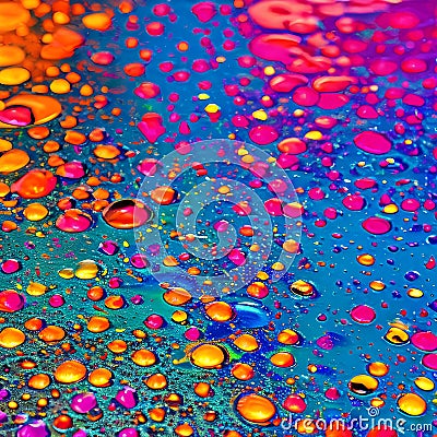 A macro photograph of colorful ink drops blending and diffusing in water, forming abstract and captivating patterns4, Generative Stock Photo