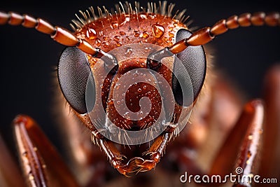 Macro photography of an ant Stock Photo