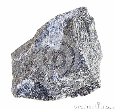 rough andesite stone on white Stock Photo