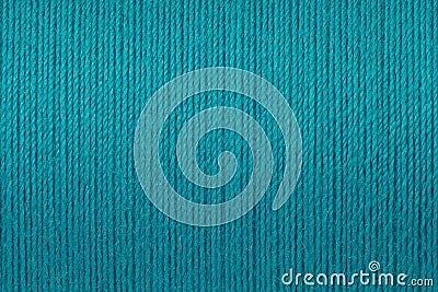 Macro picture of turquoise thread texture background Stock Photo
