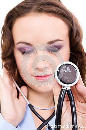 Medical person for health insurance Stock Photo