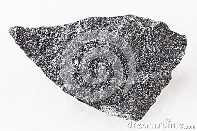 raw dolerite (diabase) stone on white Stock Photo