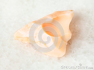 rough precious opal gemstone on white Stock Photo