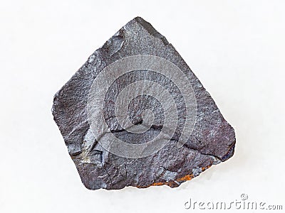 Piece of Hematite ore on white Stock Photo