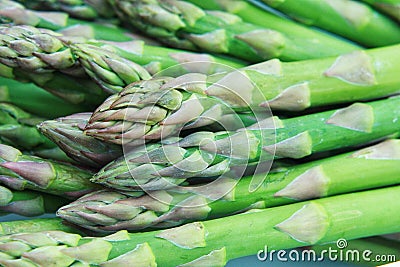 Macro shot of asparagus Stock Photo