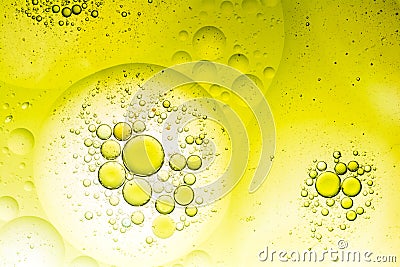 Water and oil bubble background Stock Photo