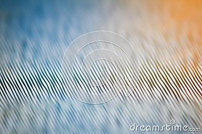 Macro shot of blue and orange vinyl record Stock Photo