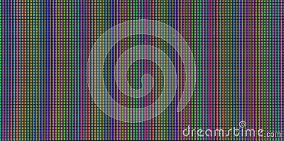 Macro shot of LCD computer screen, RGB pixels texture or background Stock Photo