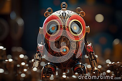 Macro sof intricate details on a handcrafted and. Generative ai Stock Photo