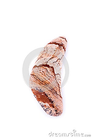 Macro stone mineral landscape jasper on a white background Stock Photo