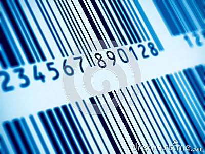 Macro view of barcode Stock Photo