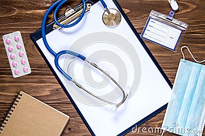 Macro view to the medical objects. Original objects for your desktop Stock Photo