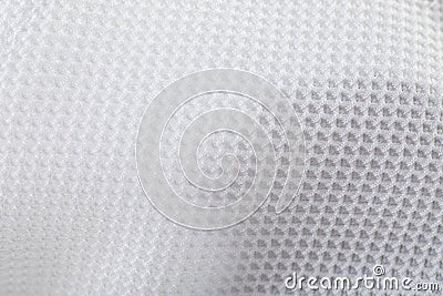 Macro of white type of cloth texture Stock Photo