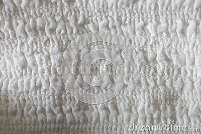 Macro of white type of cloth texture Stock Photo