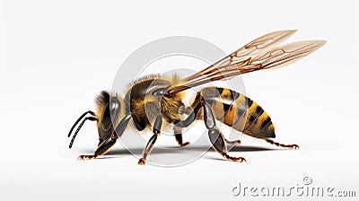 Macro from yellow Jacket Wasp Insect Stock Photo