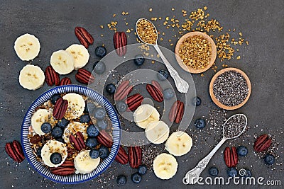 Macrobiotic Health Food for Breakfast Stock Photo