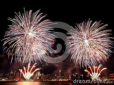 Macy's 4th of July fireworks Editorial Stock Photo