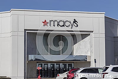 Macy`s mall location. Macys plans to continue closing stores Editorial Stock Photo