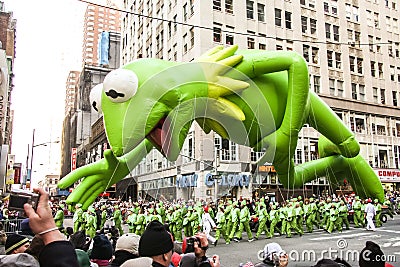 Macy`s Thanksgiving Day parade in New York City Editorial Stock Photo