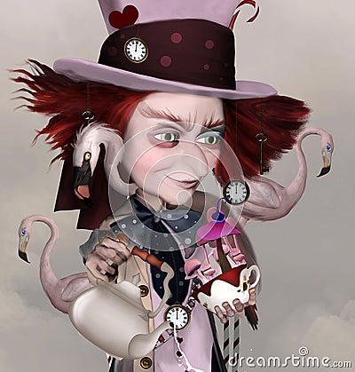 Mad hatter Stock Photo