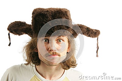 Mad russian Stock Photo