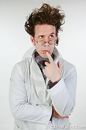 Mad Scientist Stock Photo