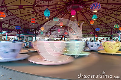 Mad Tea Party, Disney World, Travel, Magic Kingdom Editorial Stock Photo