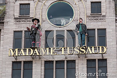 Madame Tussauds Amsterdam is a wax museum situated in the centre of Asterdam, NL Editorial Stock Photo