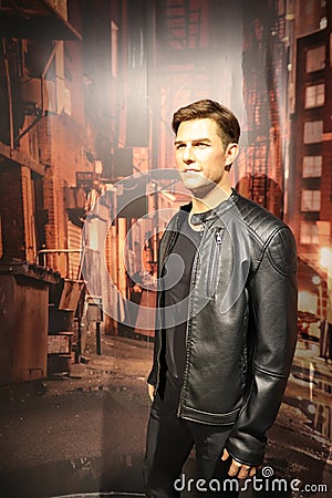 Madame Tussauds Singapore - Tom Cruise wax figure - Singapore tourism Editorial Stock Photo