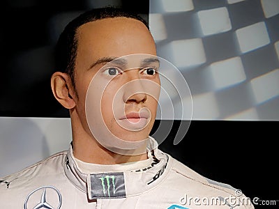 A four-time Formula One World Champion - Lewis Carl Davidson Hamilton, Editorial Stock Photo