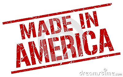 Made in America stamp Vector Illustration