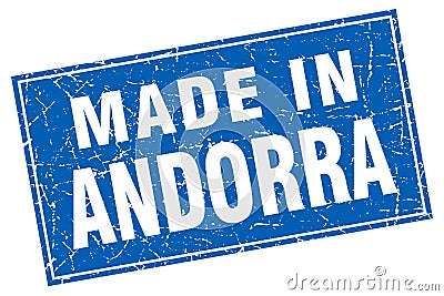 made in Andorra stamp Vector Illustration