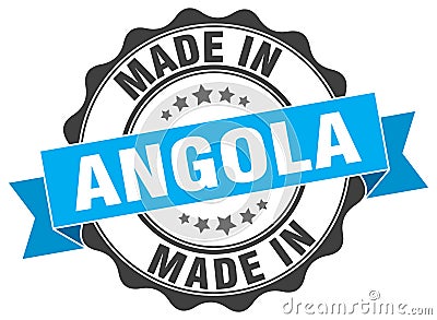 Made in Angola seal Vector Illustration