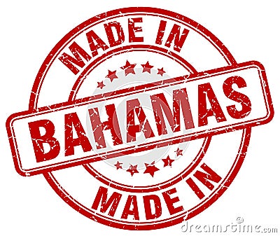 made in Bahamas stamp Vector Illustration