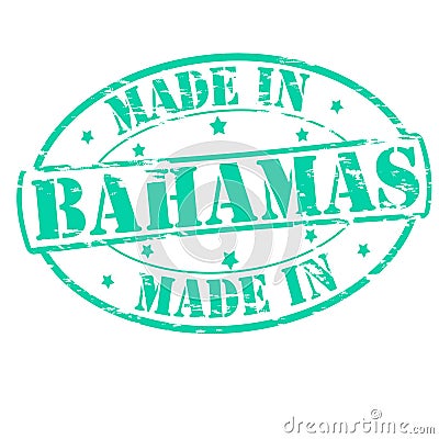 Made in Bahamas Cartoon Illustration