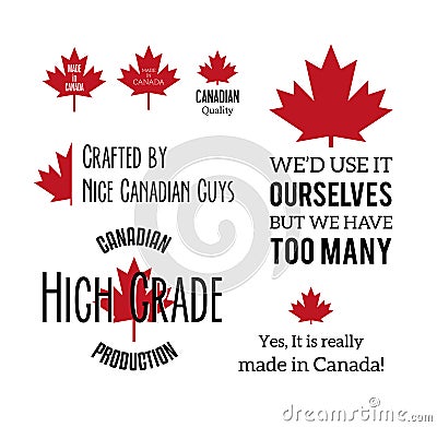 Made in Canada Vector Illustration