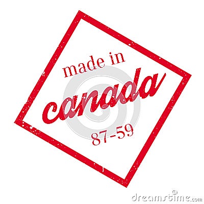 Made In Canada rubber stamp Vector Illustration