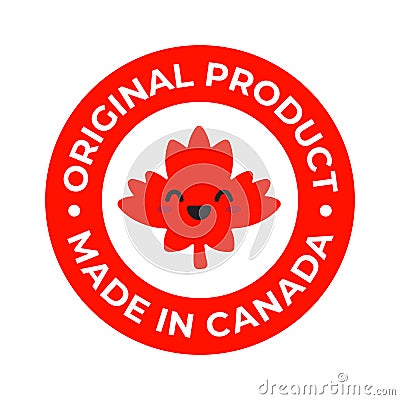 Made in Canada Stamp Vector Illustration