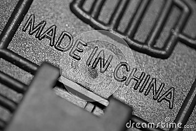 Made in china Stock Photo