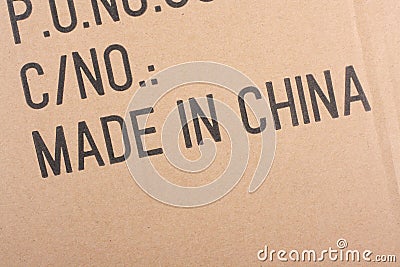 Made In China Stock Photo
