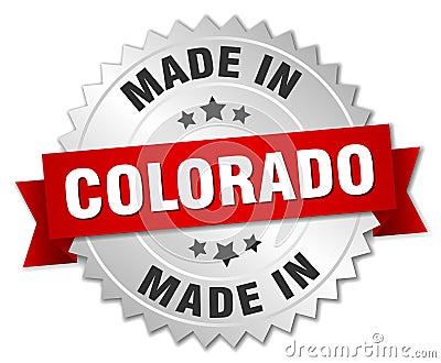 made in Colorado badge Vector Illustration
