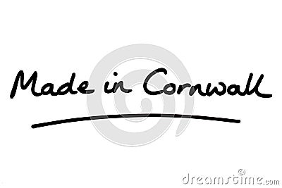 Made in Cornwall Stock Photo