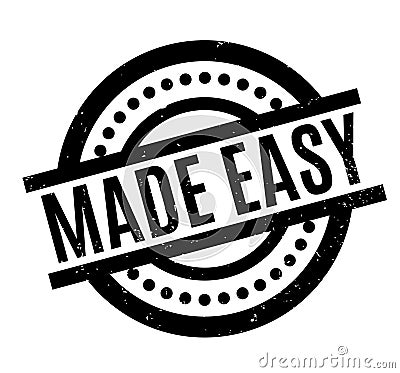 Made Easy rubber stamp Vector Illustration