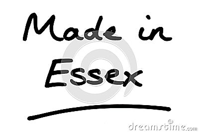Made in Essex Stock Photo