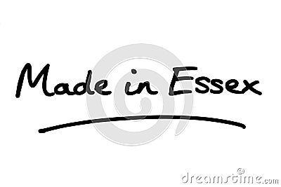 Made in Essex Stock Photo