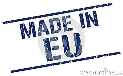 made in eu stamp Vector Illustration